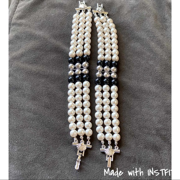 Vintage Richelieu Art Deco Pearl Bracelet Set - Picture 2 of 7